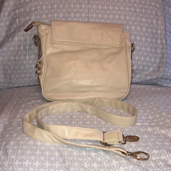 Say What? Faux Leather Bronze Studded Crossbody - Picture 3 of 7